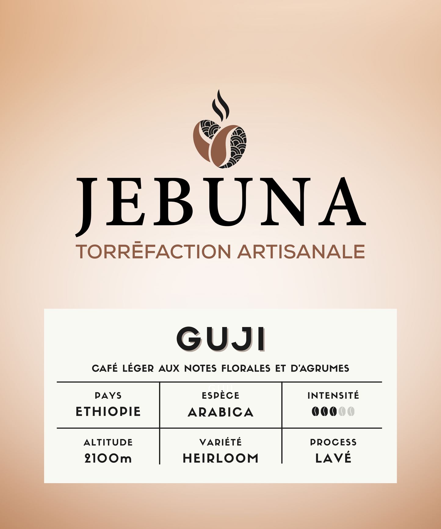 Café fruité florales & agrumes – GUJI