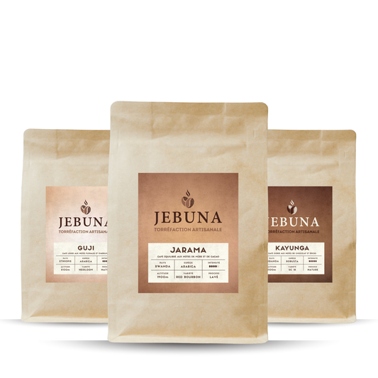 Trio de cafés 3x100g | PACK DÉGUSTATION Jebuna coffee