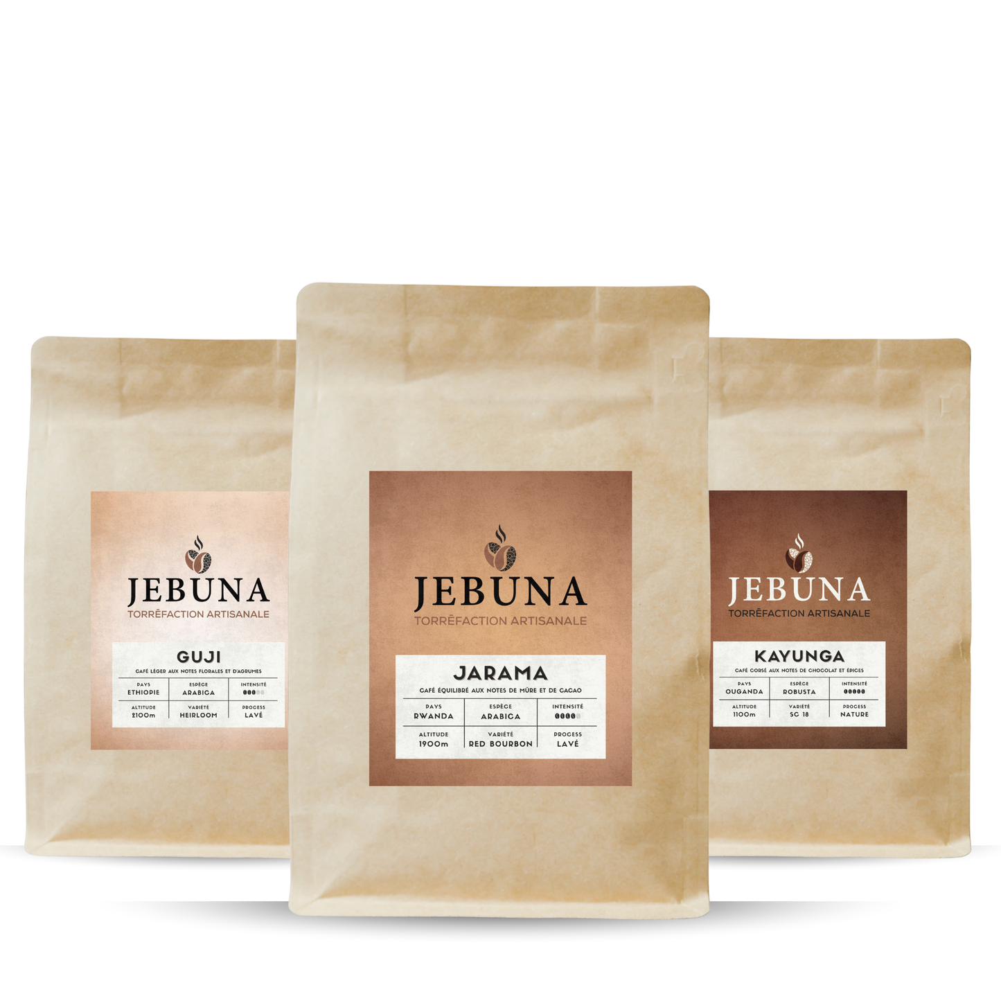 Trio de cafés 3x100g – PACK DÉGUSTATION
